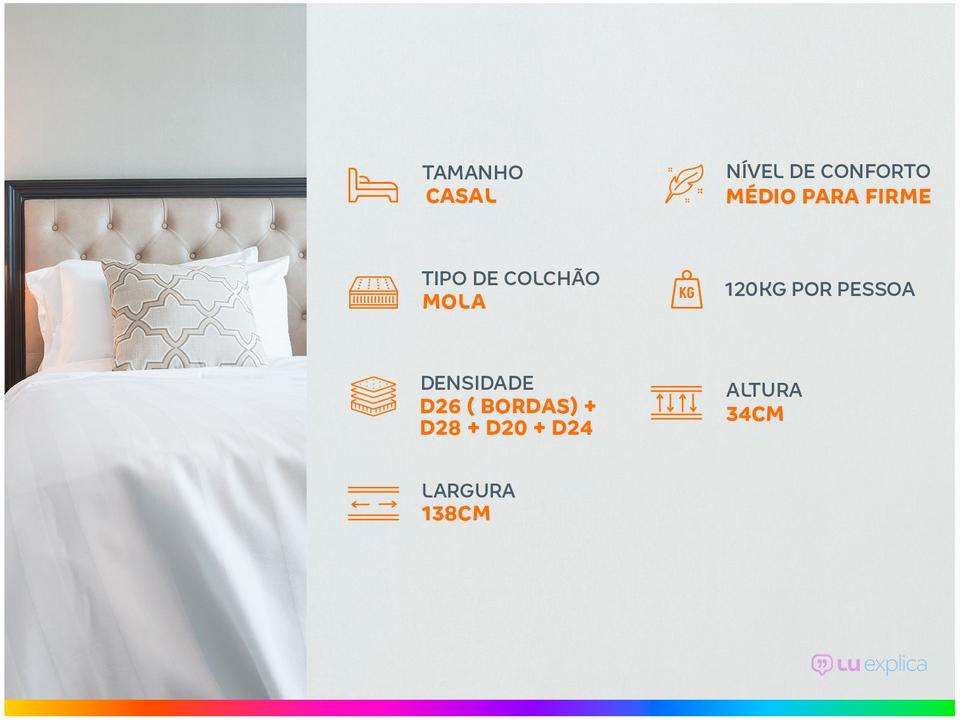 Colchão Casal Castor Mola Pocket - 2