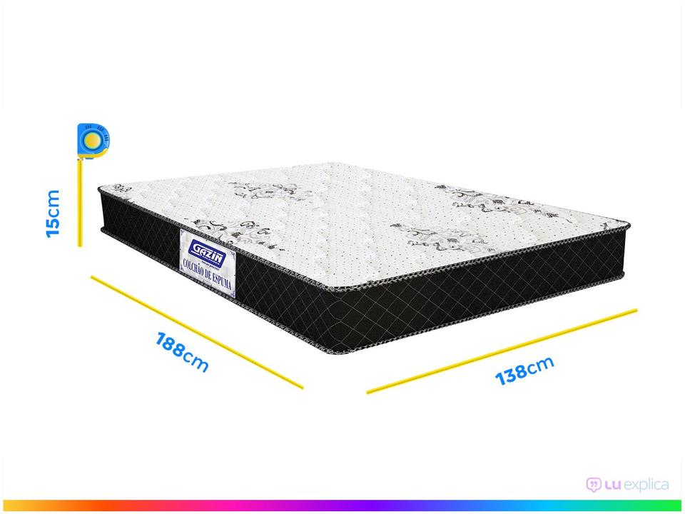 Colchão Casal Gazin de Espuma D33 15x138x188cm - 3
