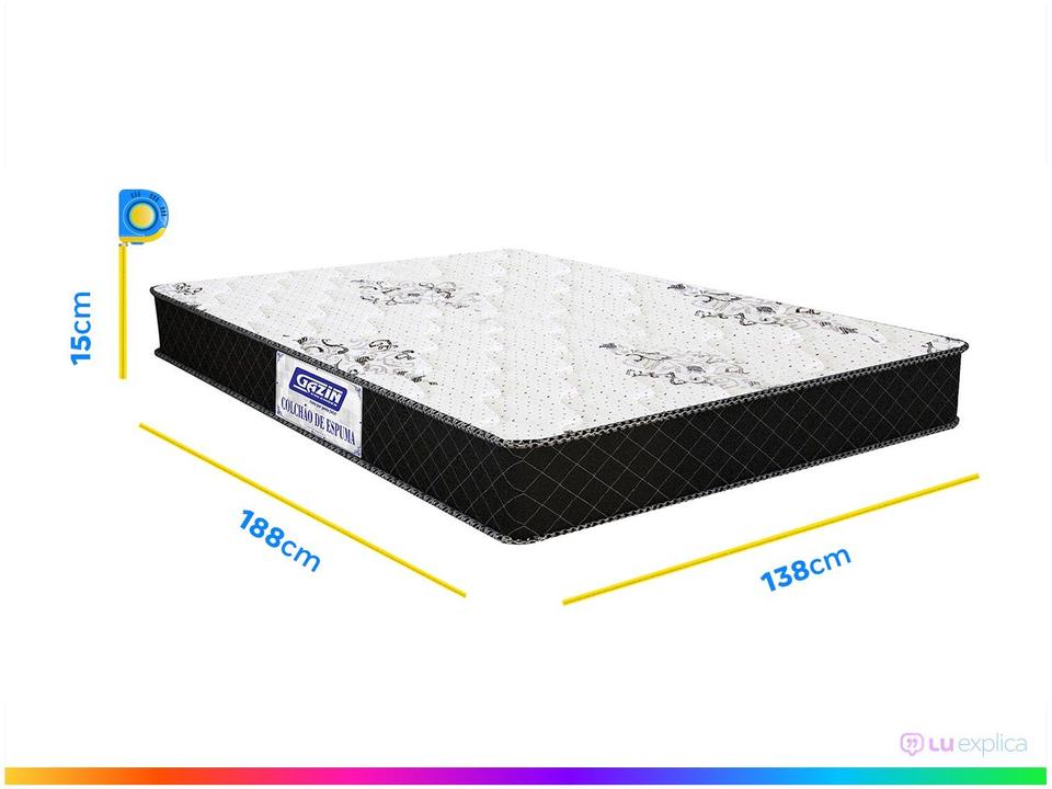 Colchão Casal Gazin de Espuma D33 15x138x188cm - 3