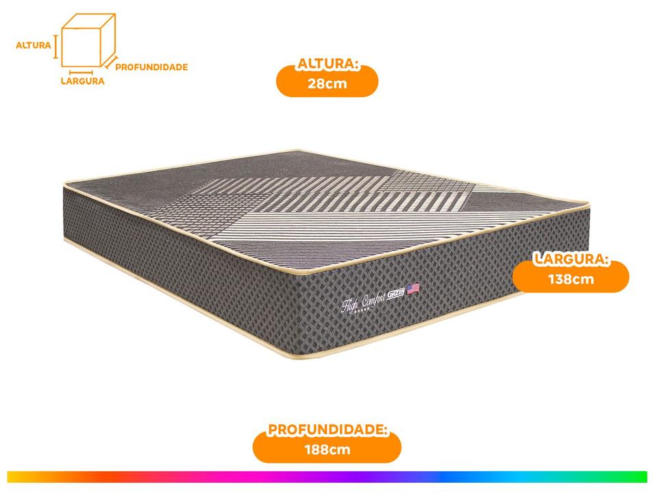 Colchão Casal Gazin de Espuma D33 28x138x188cm  High Comfort - 4