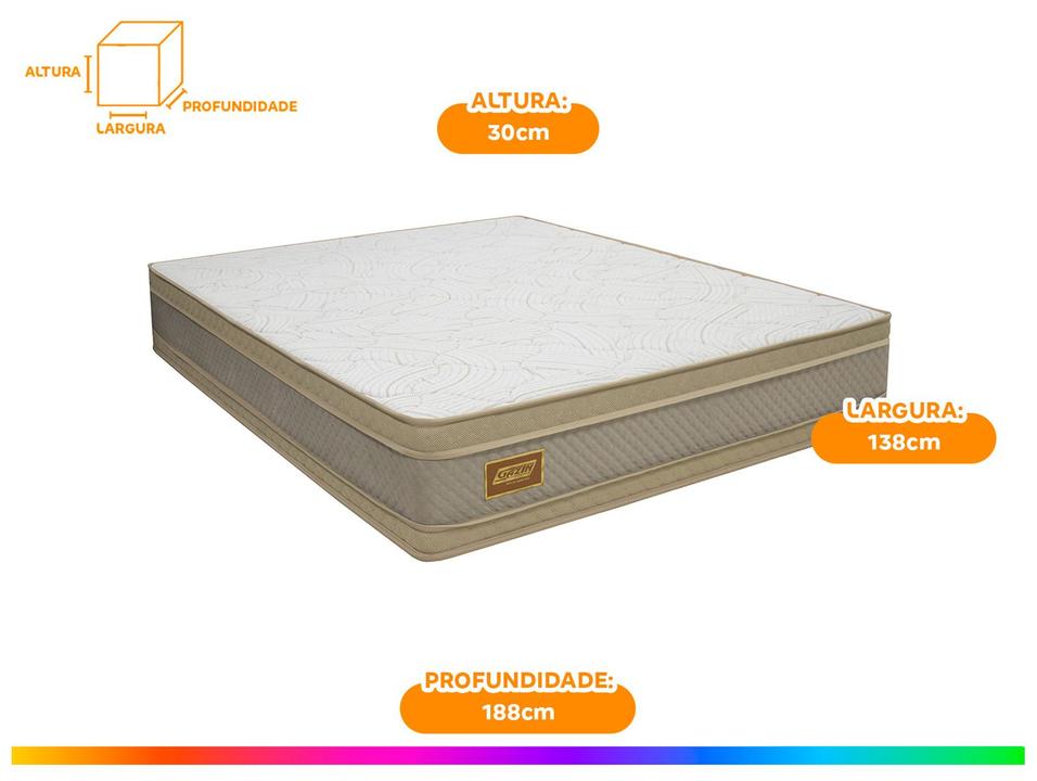 Colchão Casal Gazin de Espuma D40 30x138x188cm Dual Force - 4