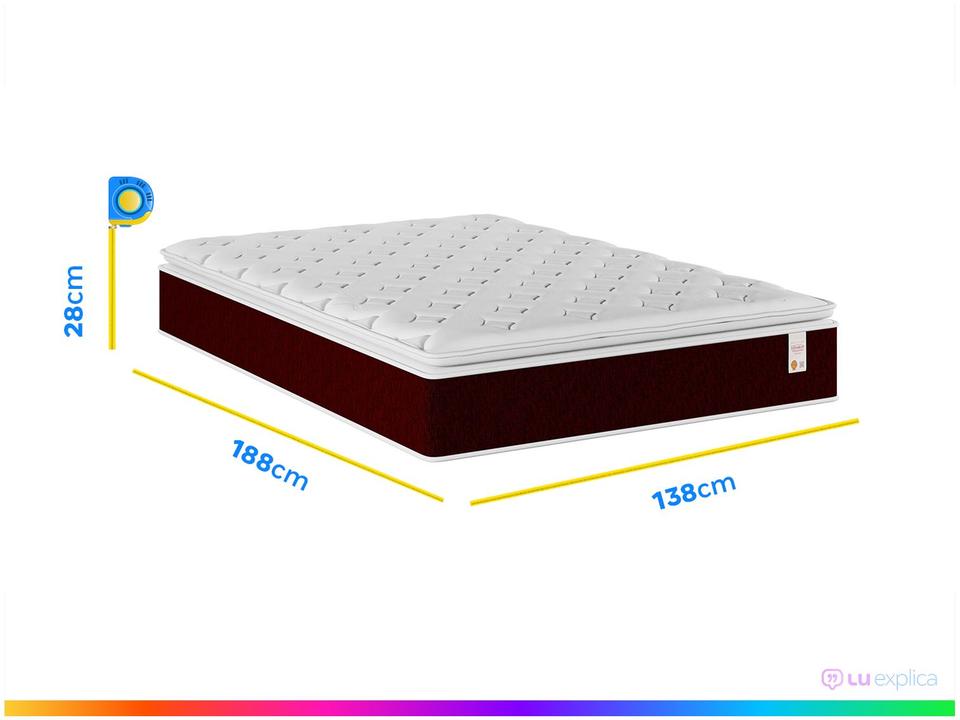 Colchão Casal Plumatex de Mola Ensacada 28x138x188cm Turim - 3