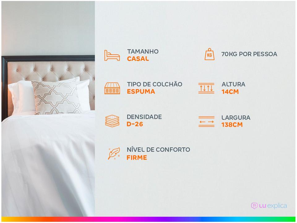 Colchão Casal Prorelax de Espuma D26 14x138x188cm Azaléia - 2