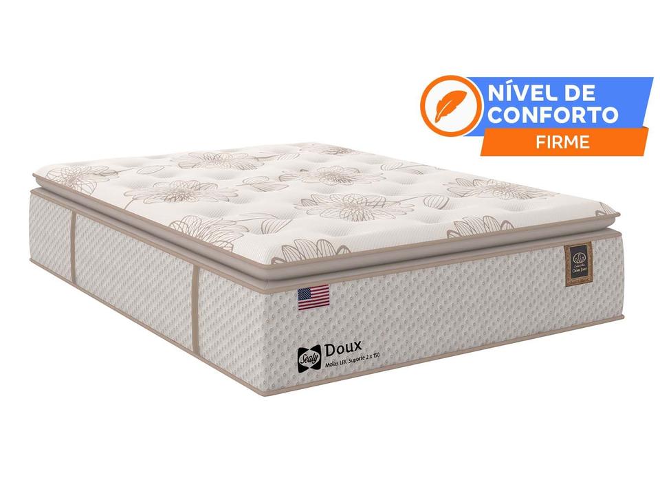 Colchão Casal Sealy de Mola 36x138x188cm Doux Comfort - 1