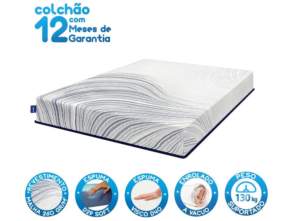 Colchão Casal Umaflex de Espuma 25x138x188cm Siena Visco - 2