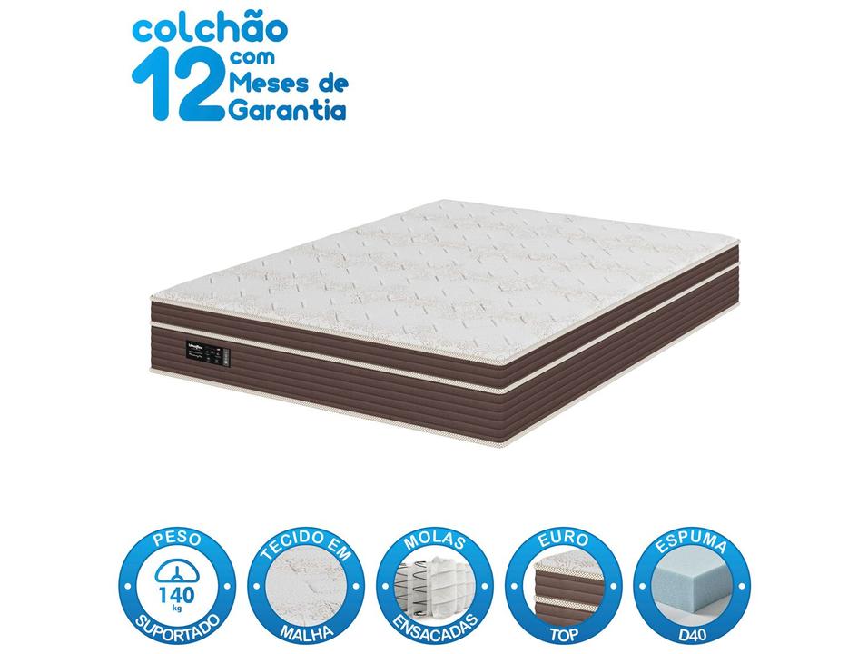 Colchão Casal Umaflex de Molas Ensacadas 32x138x188cm Harmony Plus - 2