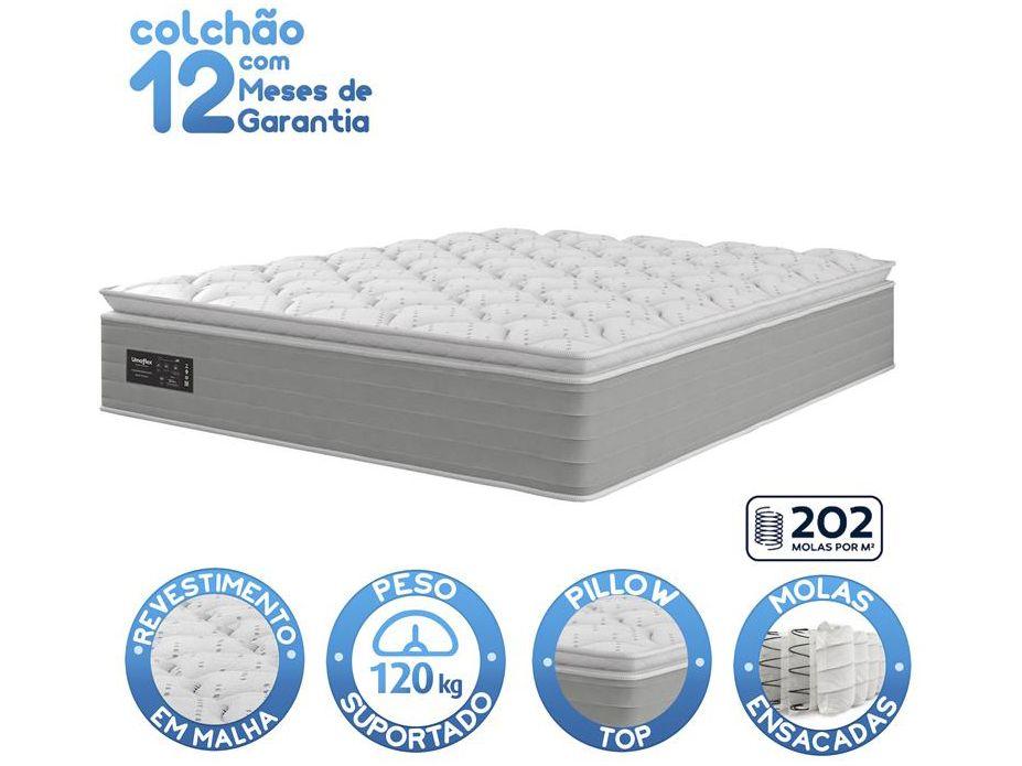 Colchão Casal Umaflex de Molas Ensacadas 33x138x188cm New Prada - 2