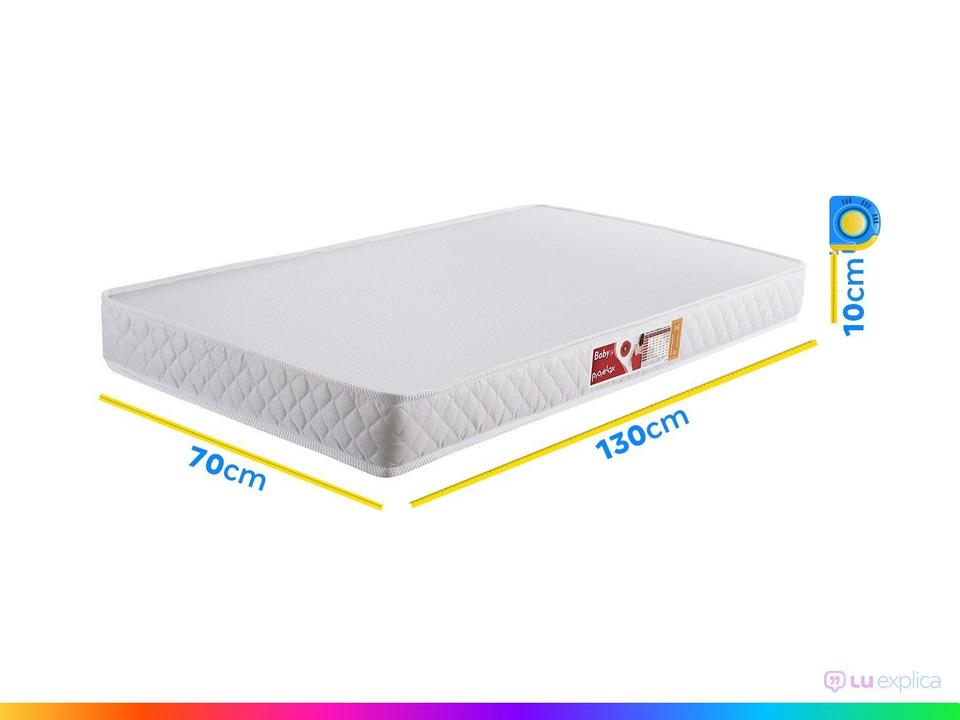 Colchão de Espuma D-18 para Berço Prorelax 70x130cm Baby - 3