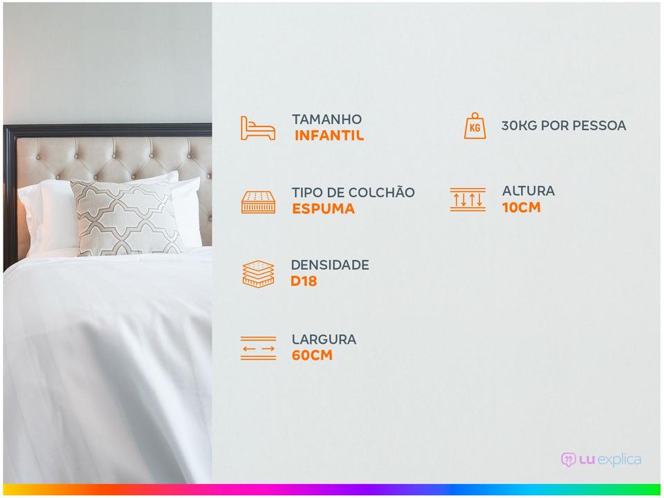 Colchão Infantil Prorelax de Espuma D18 10x60x130cm Baby - 2