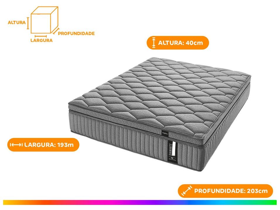 Colchão King Americanflex de Molas Ensacadas 40x193x203cm Diamante - 3