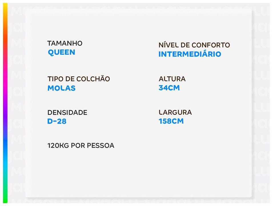 Colchão Queen Americanflex de Molas Ensacadas 34x158x198cm Touch Amx - 2