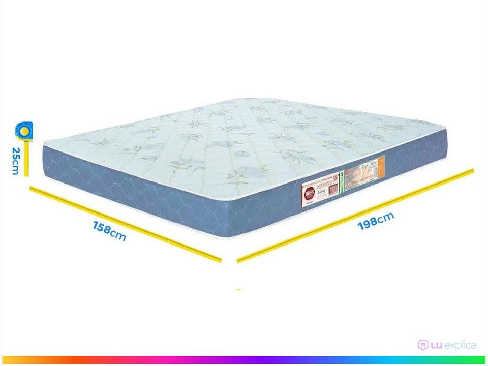 Colchão Queen Castor Espuma D-45 25cm de Alt. Sleep Max - 3