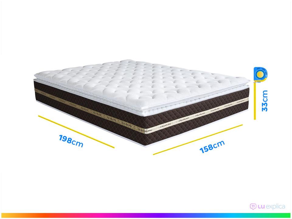 Colchão Queen Umaflex de Molas Ensacadas 33x158x198cm Prada - 3