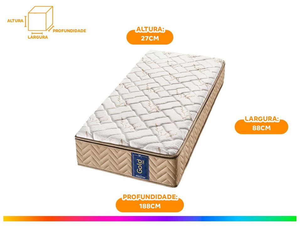 Colchão Solteiro Americanflex de Molas Ensacadas D28 27x88x188cm Gold Gel - 5