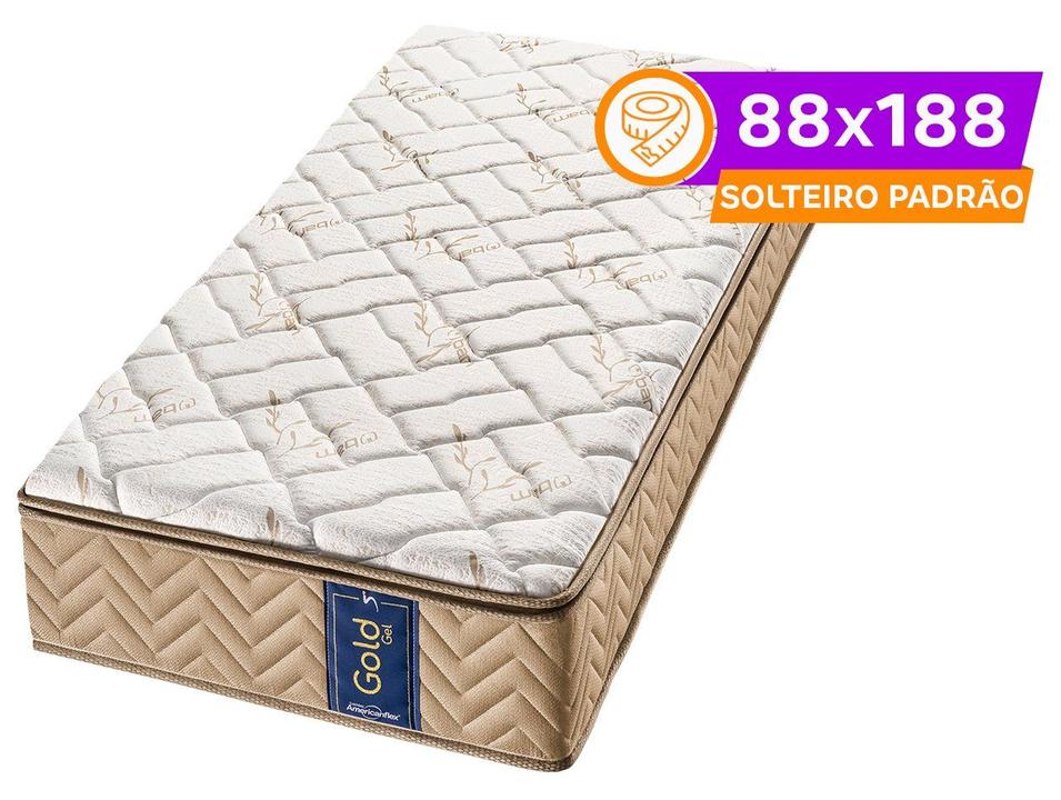 Colchão Solteiro Americanflex de Molas Ensacadas D28 27x88x188cm Gold Gel - 1