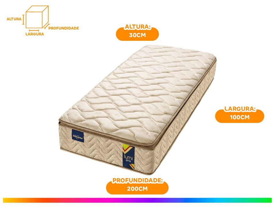 Colchão Solteiro Americanflex de Molas Ensacadas D28 30x100x200cm Lumi Amx - 4