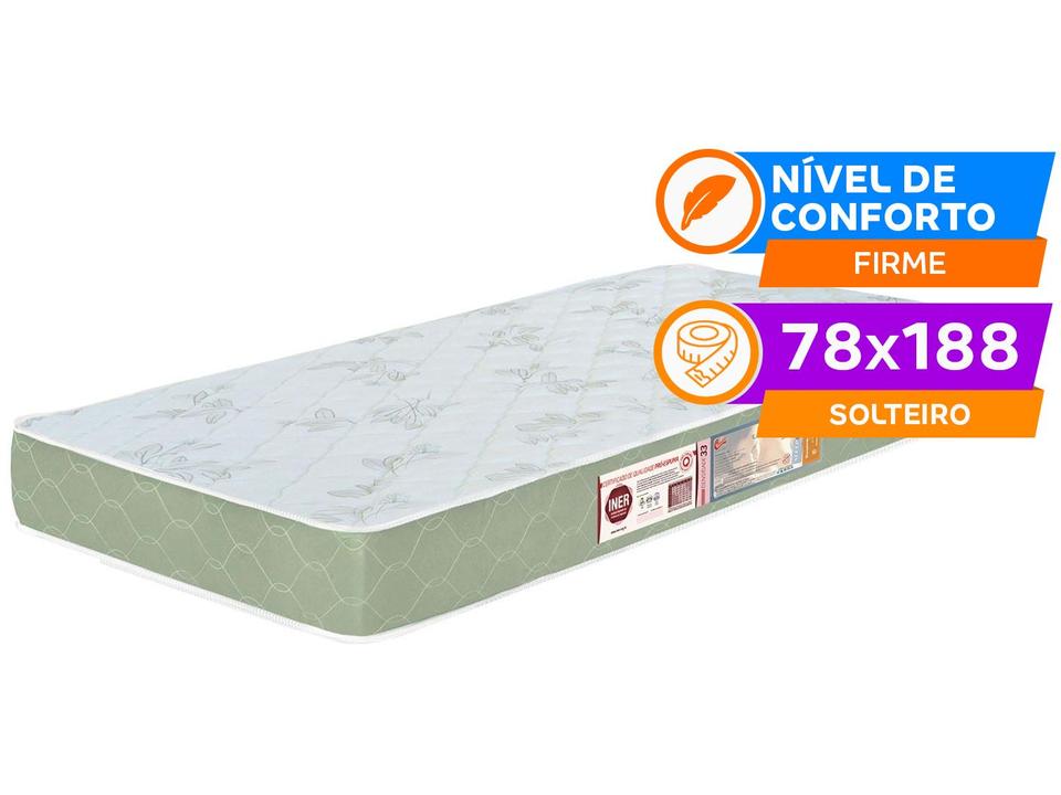 Colchão Solteiro Castor Espuma D-33 78x188cm - 1
