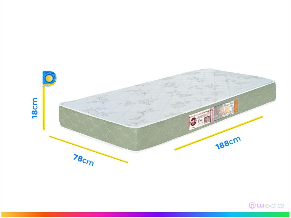Colchão Solteiro Castor Espuma D-33 78x188cm - 3