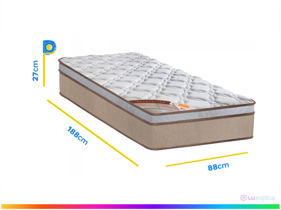 Colchão Solteiro Castor Mola Pocket 27cm de Altura Revolution - 3