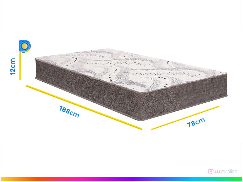 Colchão Solteiro Gazin de Espuma D20 12x78x188 - 3