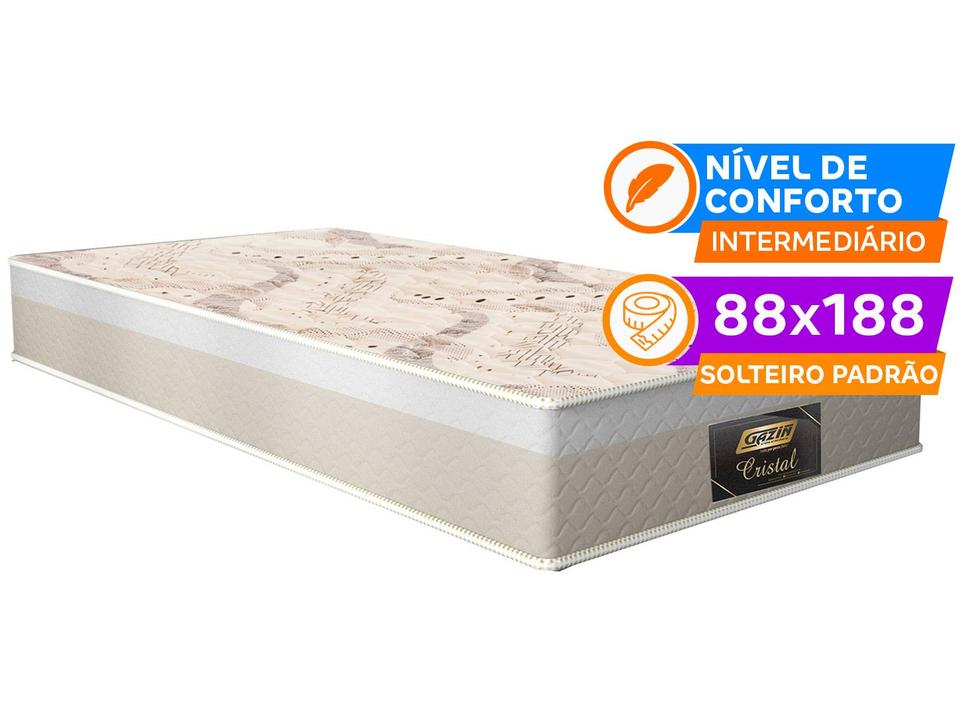 Colchão Solteiro Gazin de Mola D28 23x88x188cm Cristal - 1