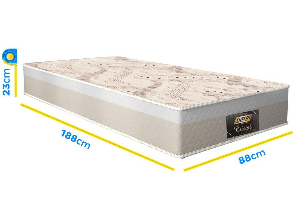Colchão Solteiro Gazin de Mola D28 23x88x188cm Cristal - 4