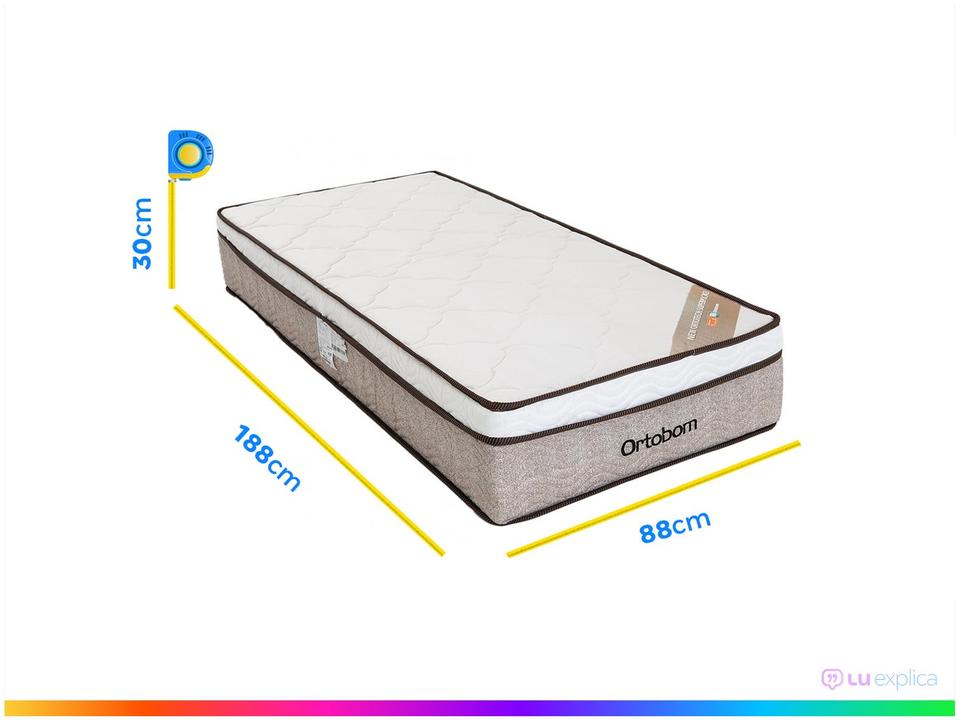 Colchão Solteiro Ortobom de Mola 30x88x188cm - 3