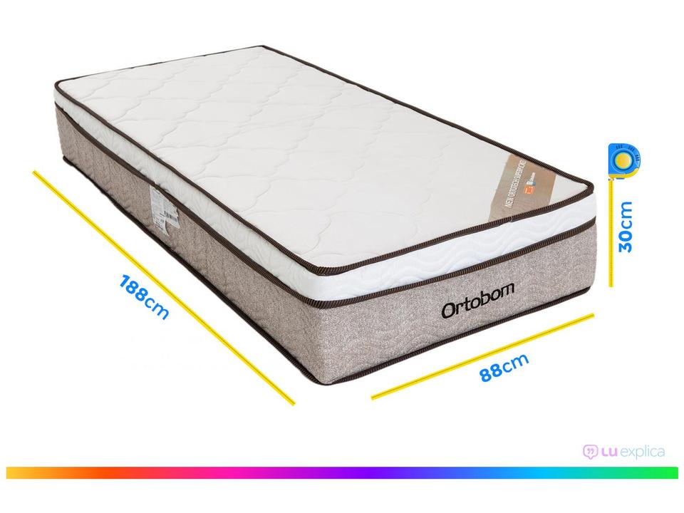 Colchão Solteiro Ortobom de Mola 30x88x188cm New Ortotech - 5