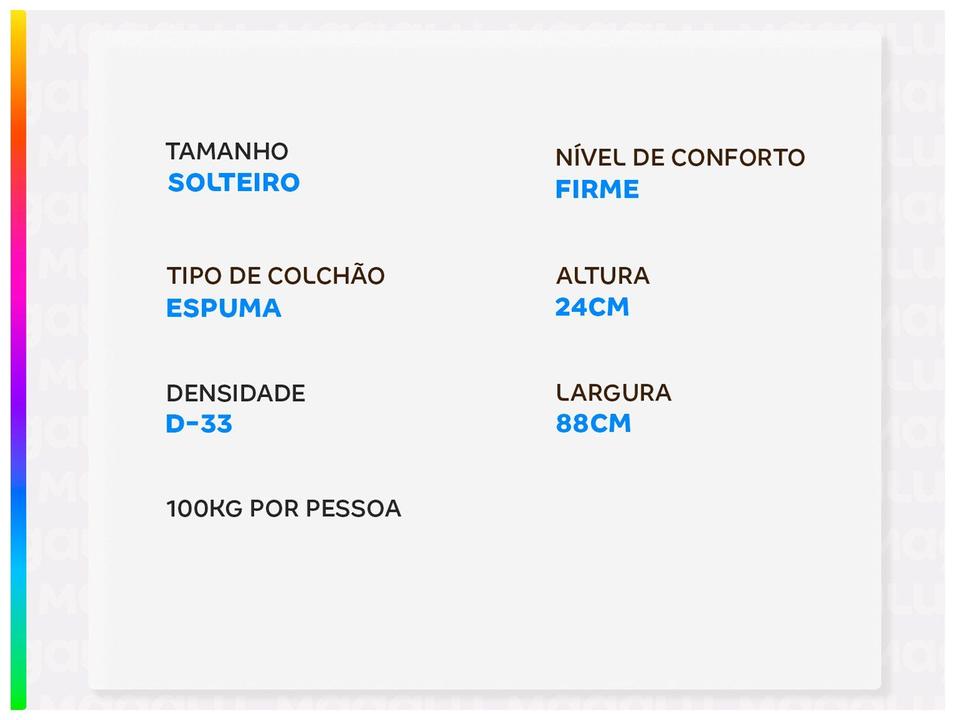 Colchão Solteiro Padrão Americanflex de Espuma 24x88x188cm Clinoflex Bambu - 2