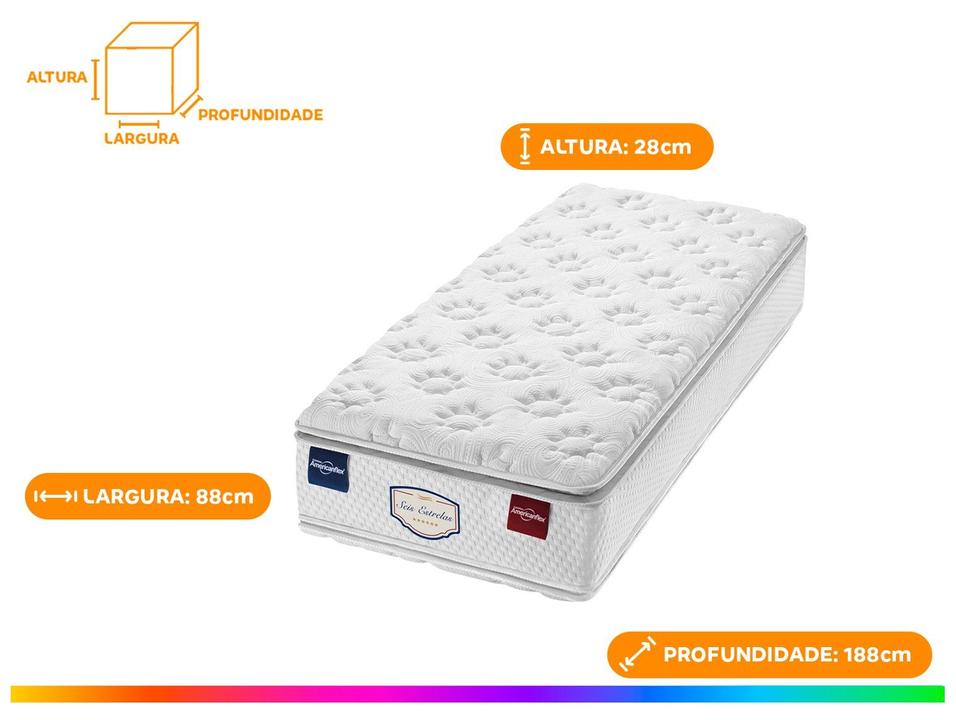 Colchão Solteiro Padrão Americanflex de Espuma D45 28x88x188cm Clinoflex Bambu - 3