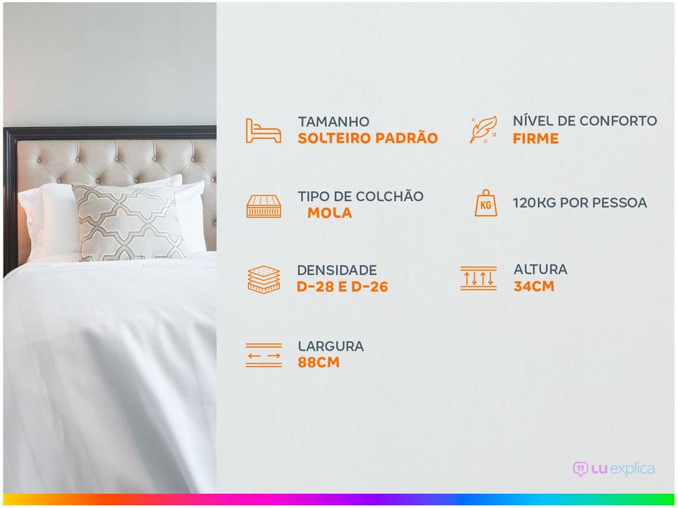 Colchão Solteiro Plumatex de Mola Ensacada - 2