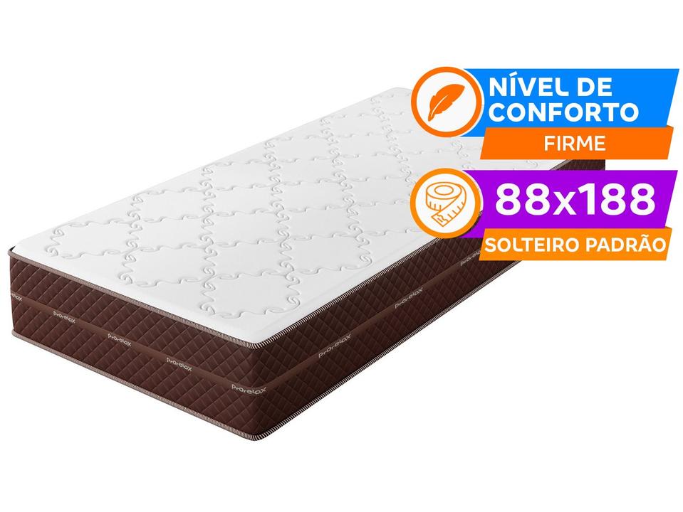 Colchão Solteiro Prorelax de Espuma D-65 24x88x188cm Diplomata - 1