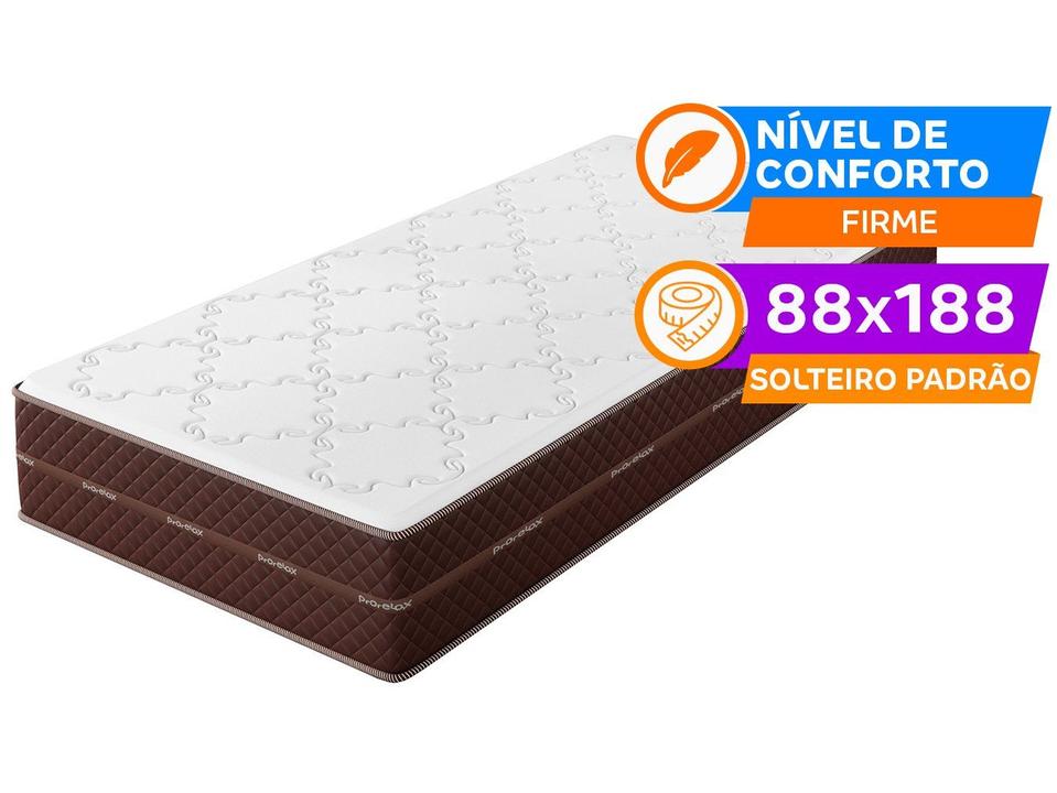 Colchão Solteiro Prorelax de Espuma D-65 24x88x188cm Diplomata - 1