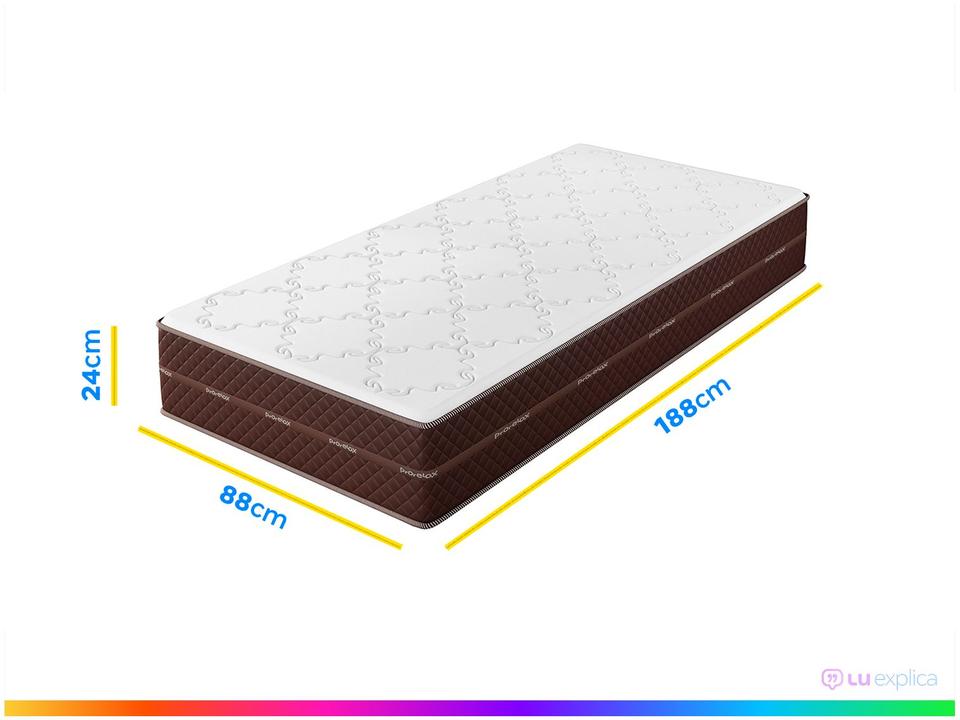 Colchão Solteiro Prorelax de Espuma D-65 24x88x188cm Diplomata - 3