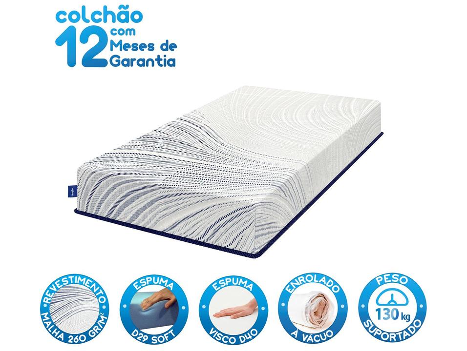 Colchão Solteiro Umaflex de Espuma 25x88x188cm Siena Visco - 2