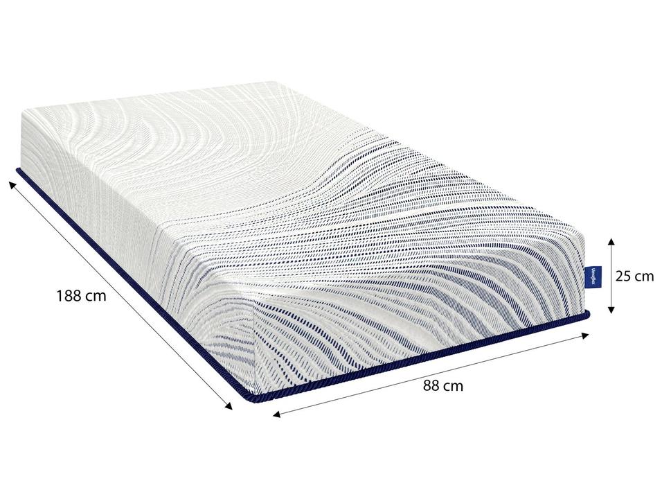 Colchão Solteiro Umaflex de Espuma 25x88x188cm Siena Visco - 5