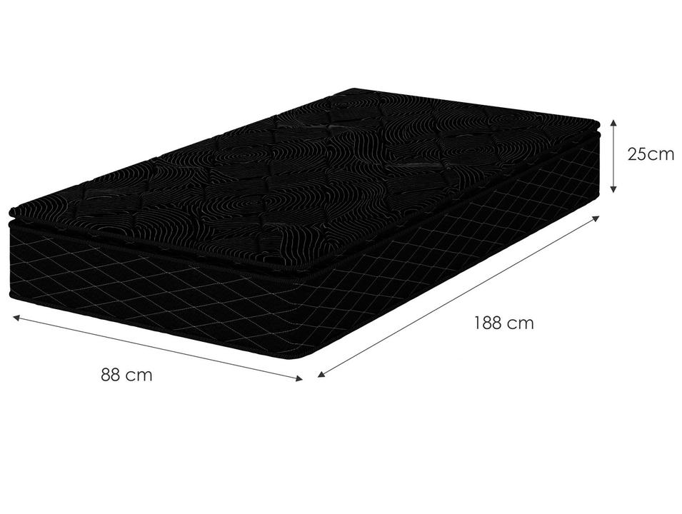 Colchão Solteiro Umaflex de Mola 25x88x188cm Duomo Black - 5