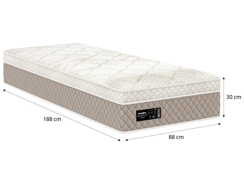 Colchão Solteiro Umaflex de Molas Ensacadas 30x88x188cm Verona - 4