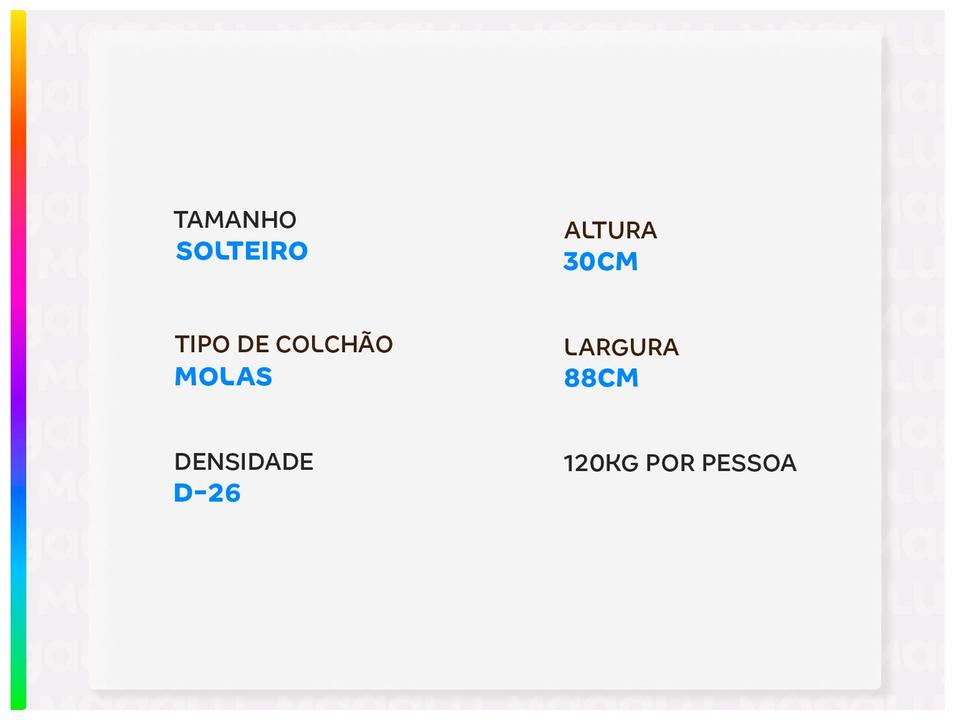 Colchão Solteiro Umaflex de Molas Ensacadas 30x88x188cm Verona - 1