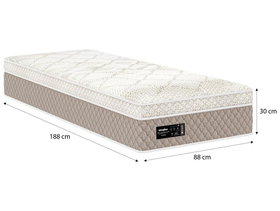 Colchão Solteiro Umaflex de Molas Ensacadas 30x88x188cm Verona - 4