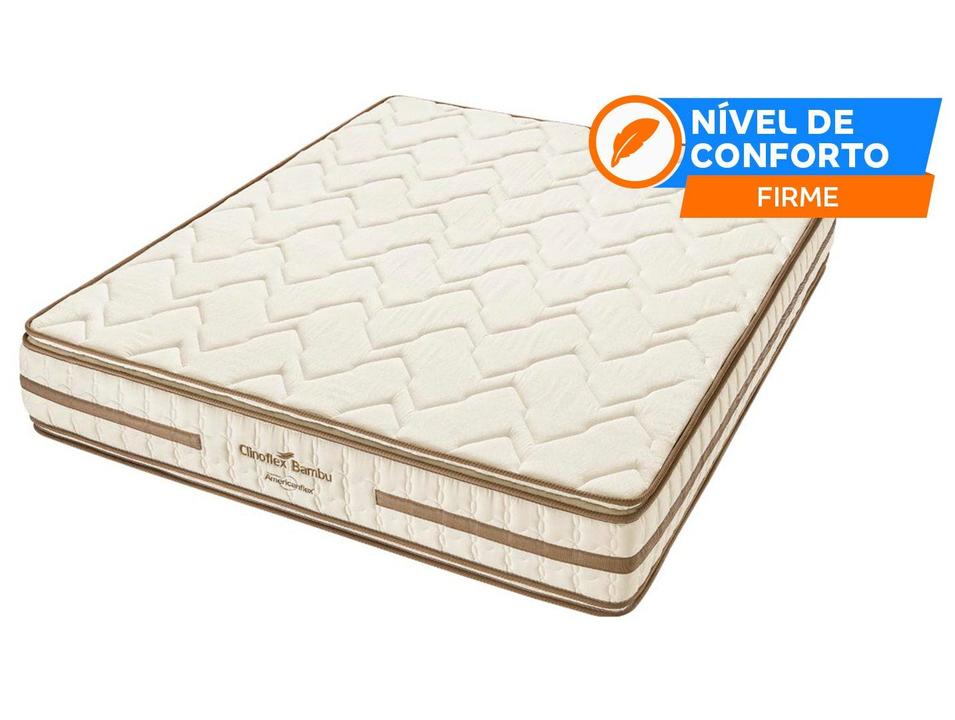 Colchão Viúva Americanflex de Espuma D33 24x128x188cm Clinoflex Bambu - 1