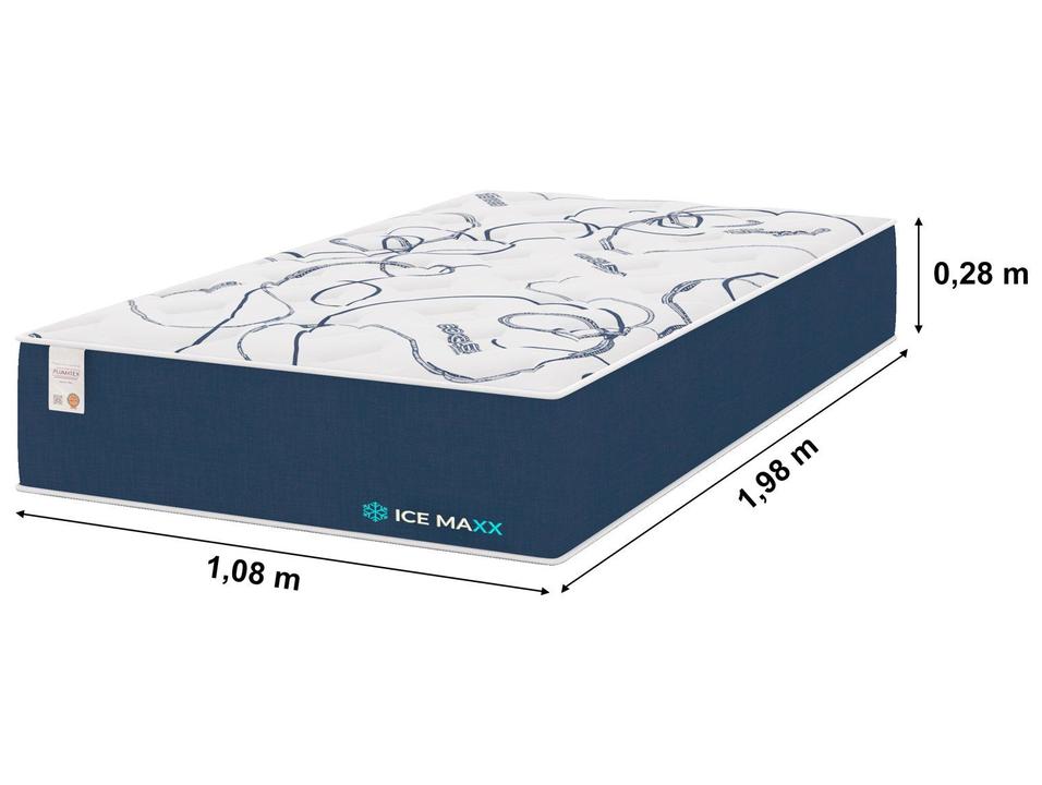Colchão Viúva Ice Maxx de Espuma 28x108x198cm Ice Maxx - 2