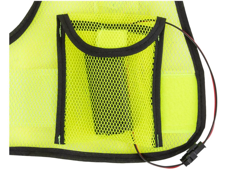 Colete Refletivo para Ciclista Verde Fluorescente - Acte Sports A75 com LED - 7