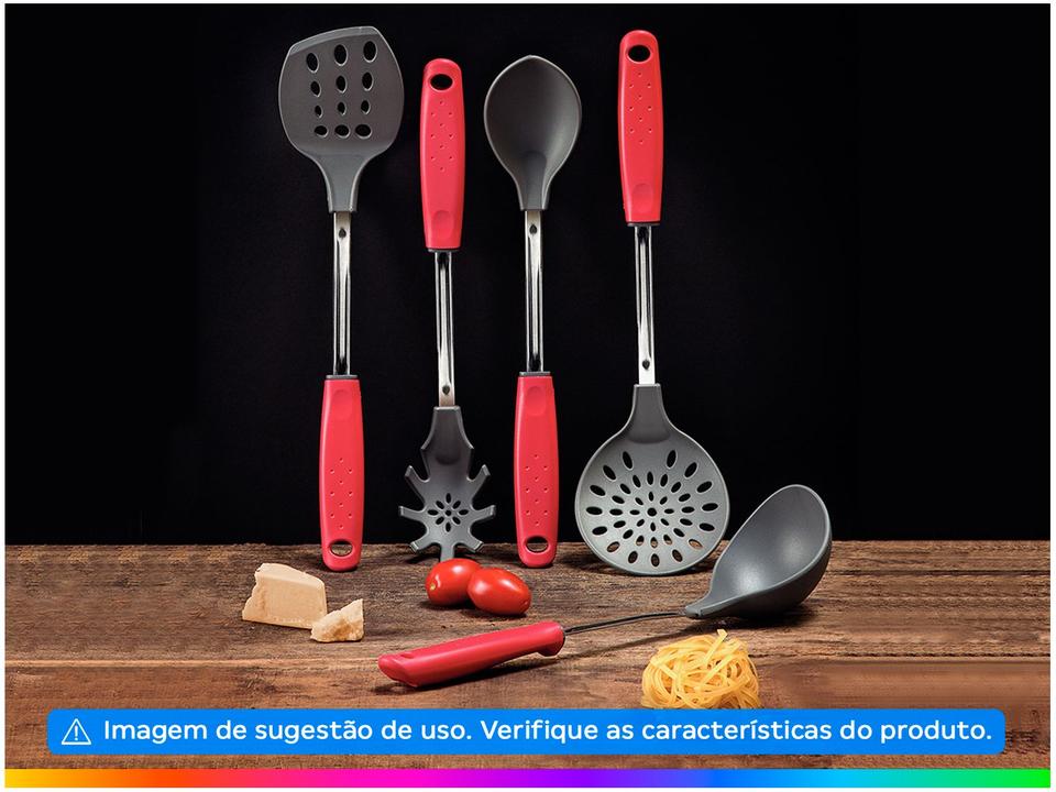 Colher de Servir Tramontina Utilitá Vermelho - 2