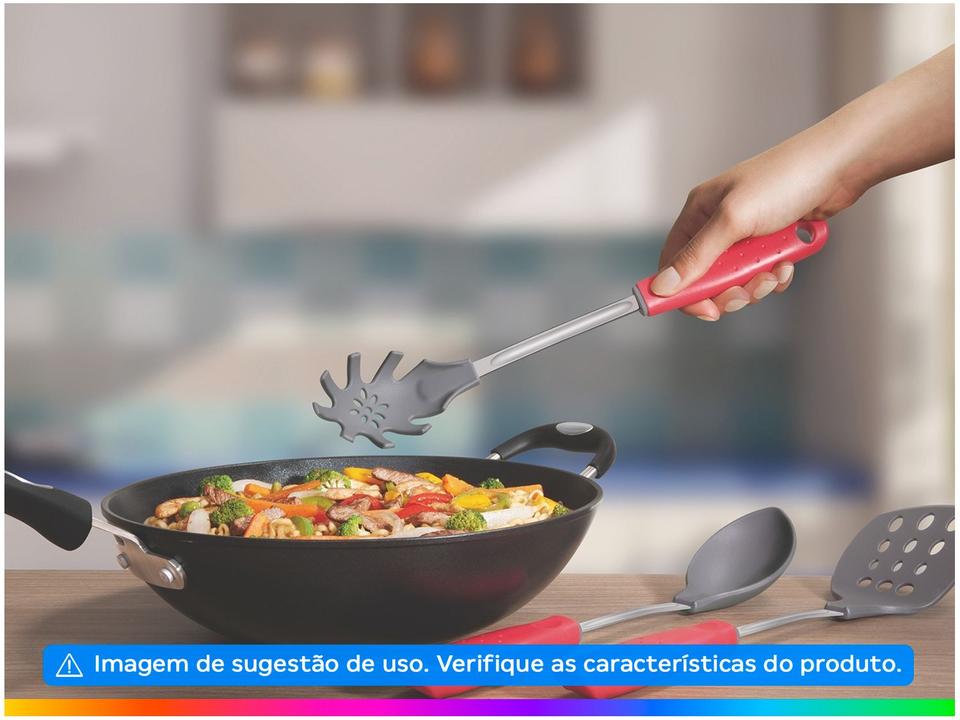 Colher de Servir Tramontina Utilitá Vermelho - 1