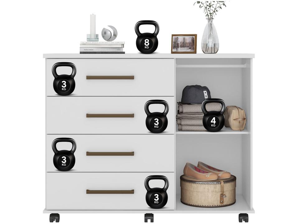 Cômoda 4 Gavetas 1 Porta Demóbile - 13