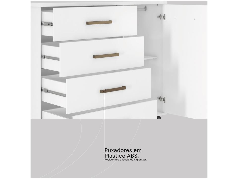 Cômoda 4 Gavetas 1 Porta Demóbile - 7