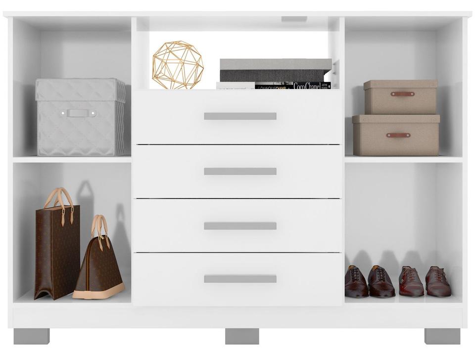 Cômoda 4 Gavetas 2 Portas Araplac Nairóbi - 4