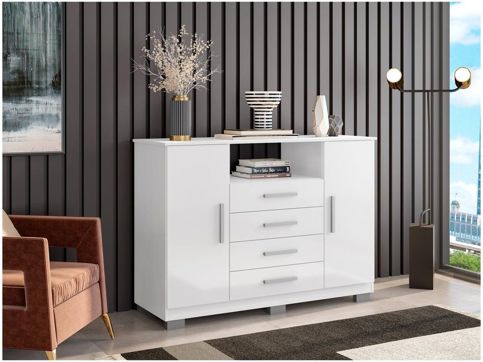 Cômoda 4 Gavetas 2 Portas Araplac Nairóbi - 3