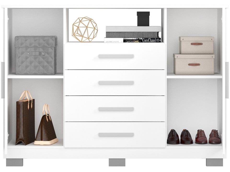 Cômoda 4 Gavetas 2 Portas Araplac Nairóbi - 5